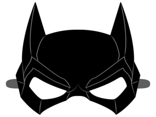 Arquivo de Corte : Máscara da Batgirl em PDF.