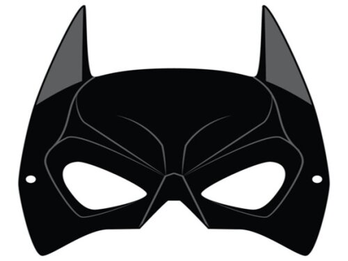 Arquivo de Corte : Máscara do Batman em PDF.