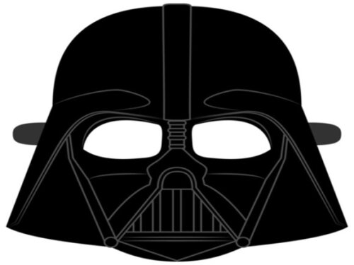 Arquivo de Corte : Máscara do Capacete Darth Vader em PDF.