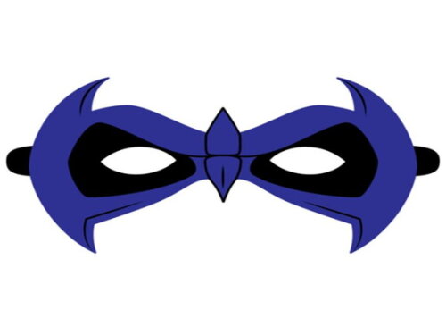 Arquivo de Corte : Máscara do Robin em PDF.