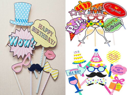 Arquivo de Corte : Plaquinhas Festa de Aniversário em PDF.