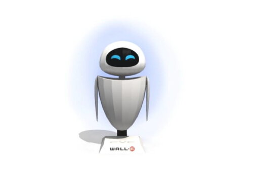 Arquivo de corte 3d : EVE do Wall -e em papel artesanal.