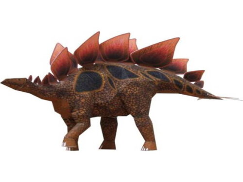 Arquivo de Corte 3d : Estegossauro em papel.