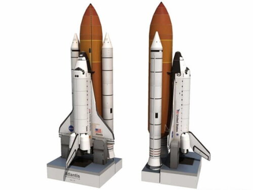 Arquivo de Corte 3d : Ônibus Espacial Atlantis em PDF.