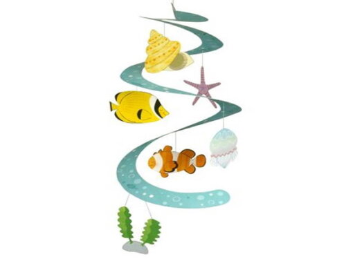 Arquivo de Corte Decoração Suspensa (Criaturas marinhas)PDF.
