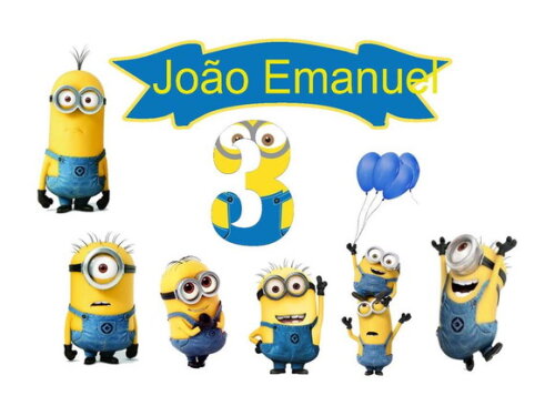 Arquivo de Corte Silhouette Topo de Bolo Minions.