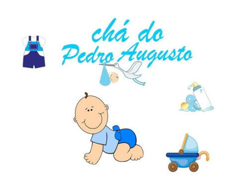 Arquivo de Corte Topo de Bolo Chá de Bebê 1 - Studio.