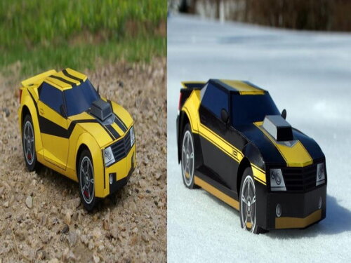 Arquivo de Corte: Carro Bumblebee Transformers Papercraft.