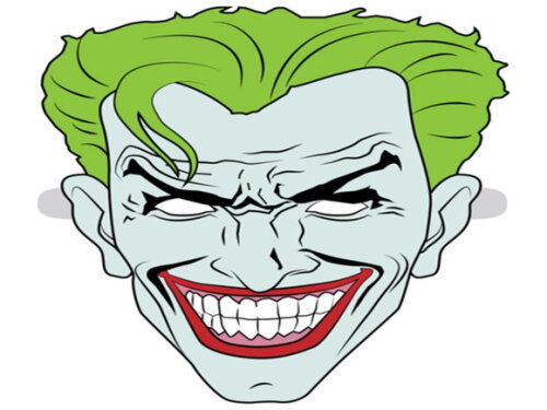 Arquivo de Corte: Máscara Coringa em PDF.
