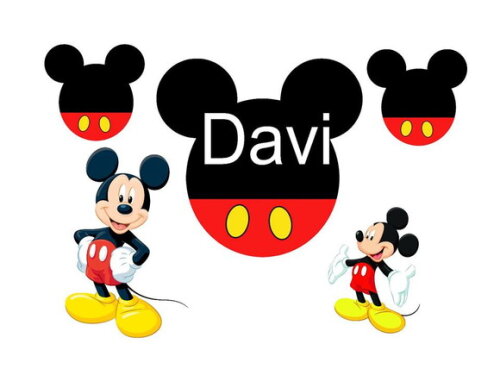 Arquivo Digital Topo de Bolo do Mickey - Studio.