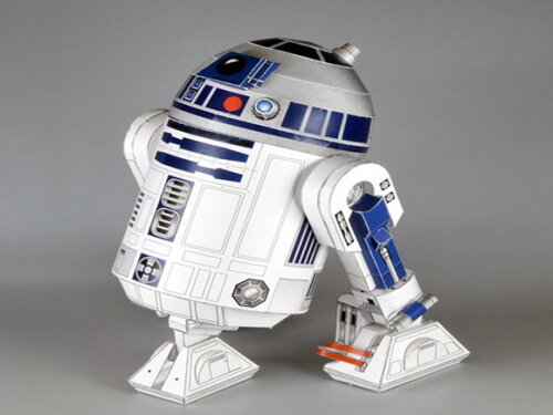 Arquivo em PDF : Robô R2-D2 Stars wars em papel.