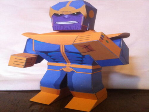 Arquivo em PDF : Thanos em papel artesanal.