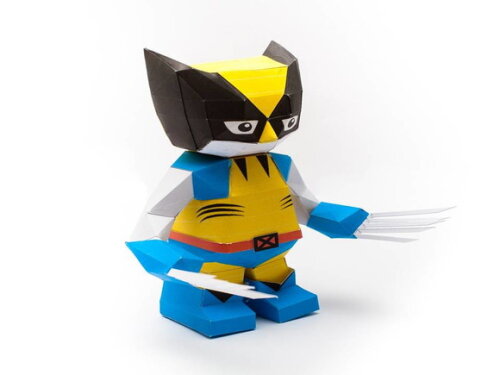 Arquivo em PDF : Wolverine em papel artesanal.