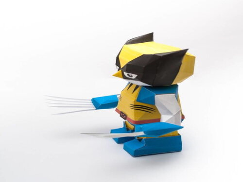 Arquivo em PDF : Wolverine em papel artesanal.