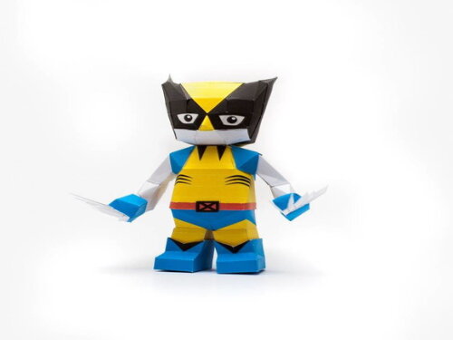 Arquivo em PDF : Wolverine em papel artesanal.