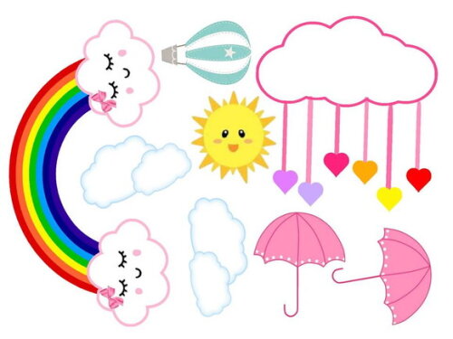 Arquivo Silhouette Topo de Bolo Chuva de Benção Rosa.