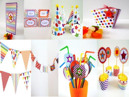 Kit Digital : Festa Multicolorida em PDF.