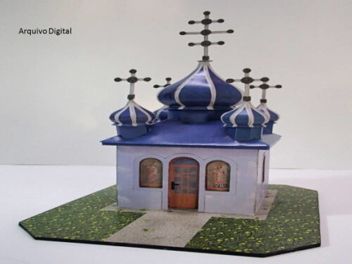 Maquete de papel Capela Ucraniana/ Papercraft.