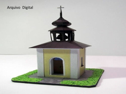 Maquete de papel Capela Nossa Senhora de Lourdes/Papercraft.