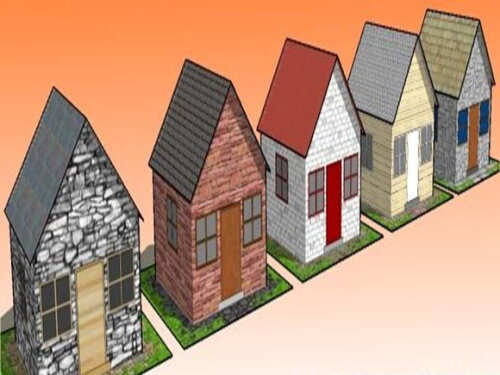 Miniaturas de Casinhas em Papel Artesanal/ Maquete Pdf.