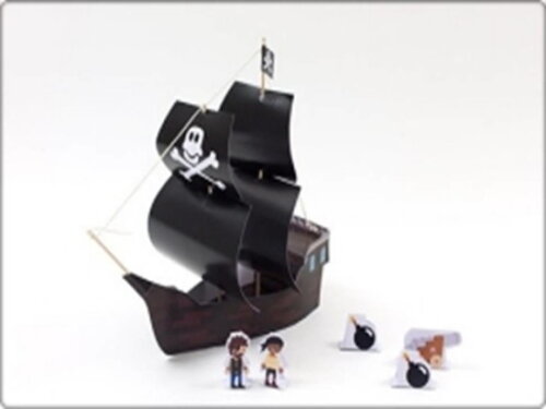 Navio Pirata Em Papel/ Papercraft.