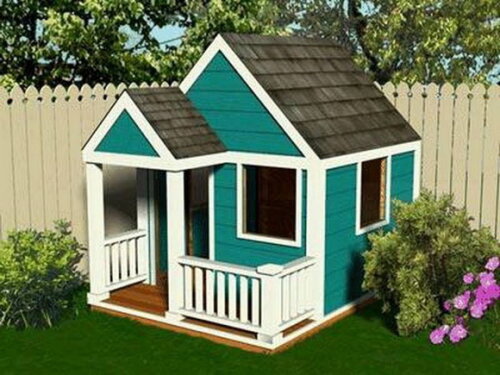 Projeto P/ Construir Casinha de Madeira - Para crianças.