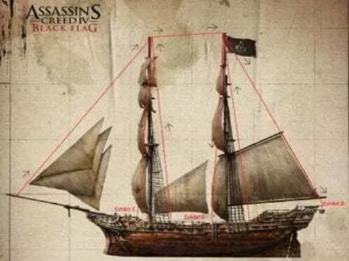 Projeto Papercraft 3d Navio Assassins Creed Jackdaw/Maquete.