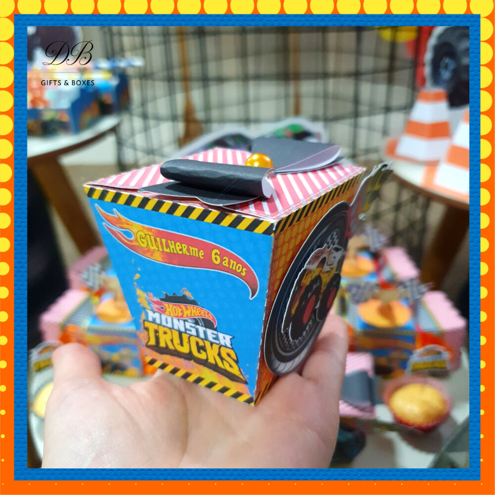 Arquivo de Corte Caixa Sushi Monster Truck Studio e PDF
