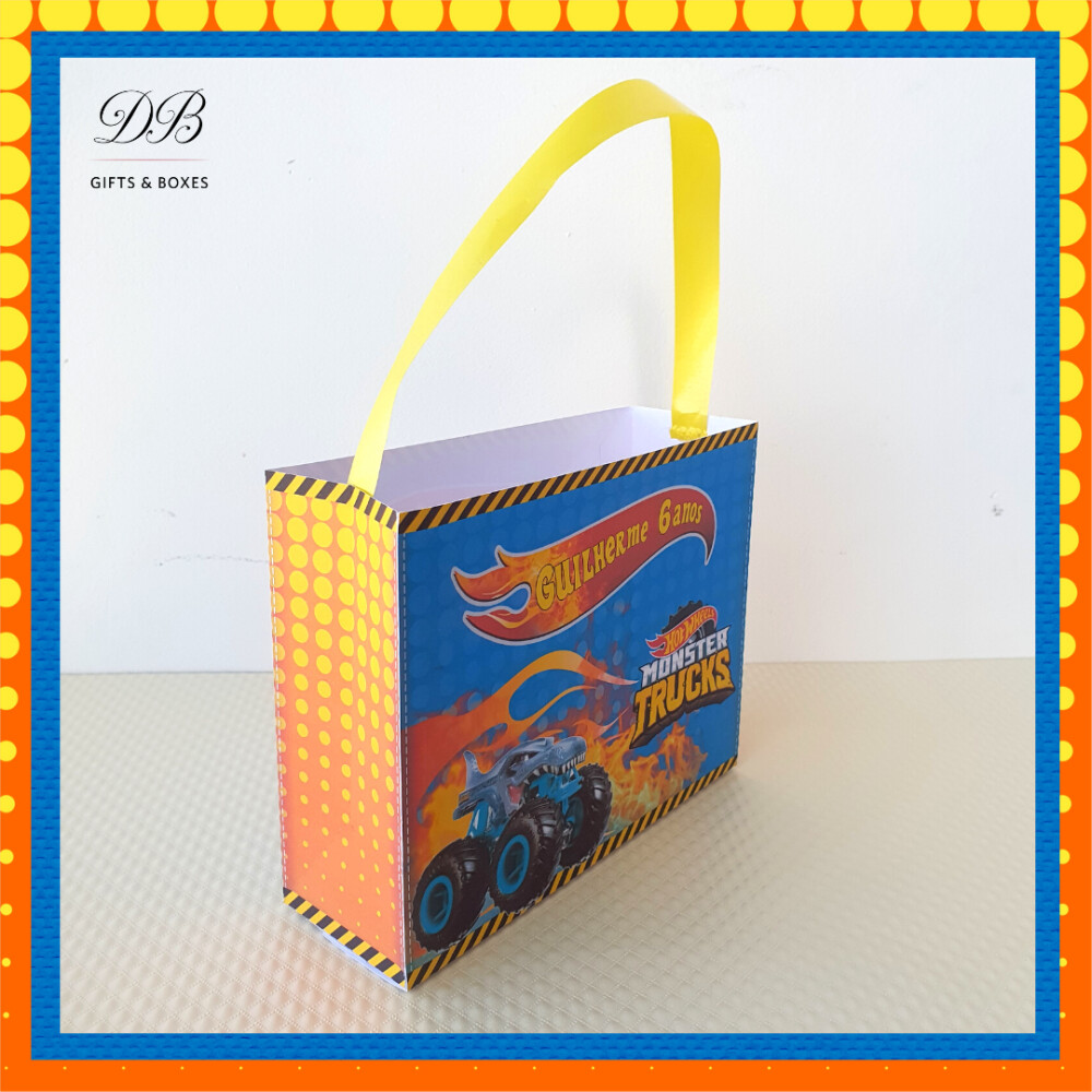 Arquivo de Corte Sacola Monster Truck Studio e PDF