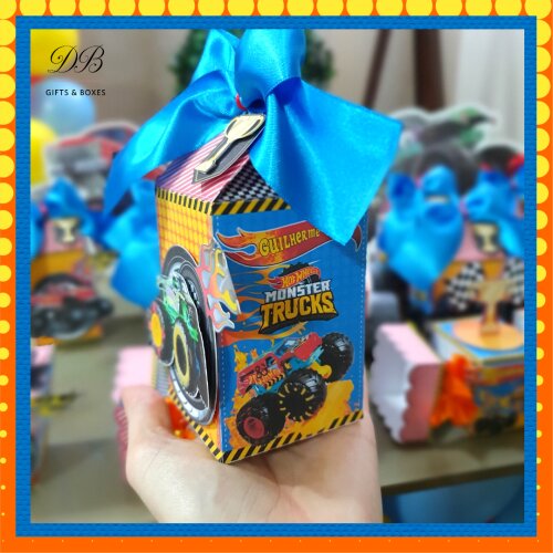 Arquivo de Corte Caixa Milk Monster Truck Studio e PDF