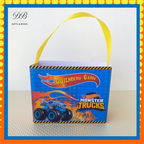 Arquivo de Corte Sacola Monster Truck Studio e PDF
