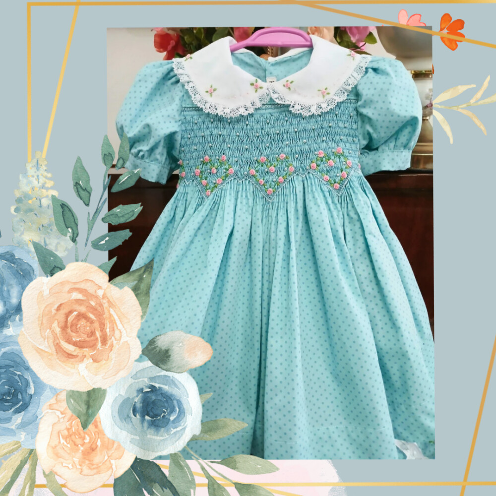 Vestido Ponto Smock Alice