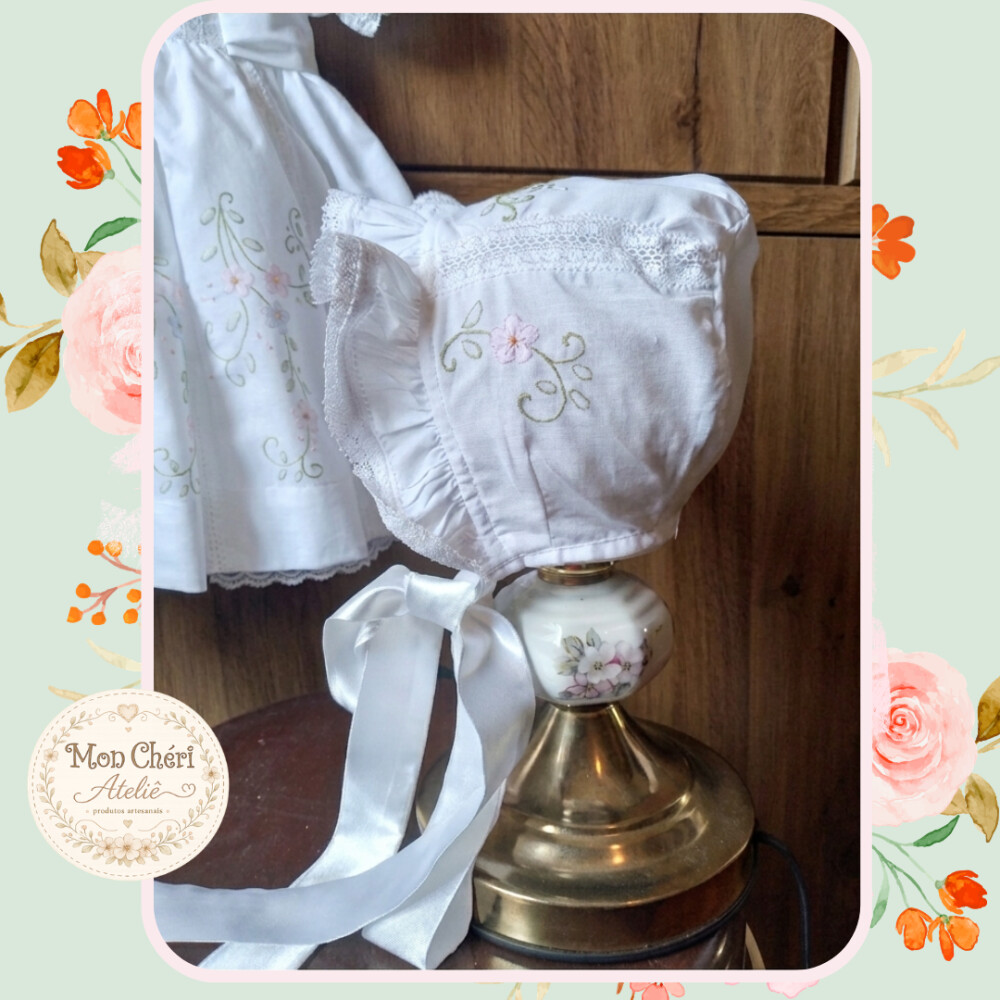 Vestido Batizado Luxo Sombras e Arabescos