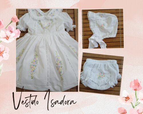 Vestido Batizado Luxo Isadora