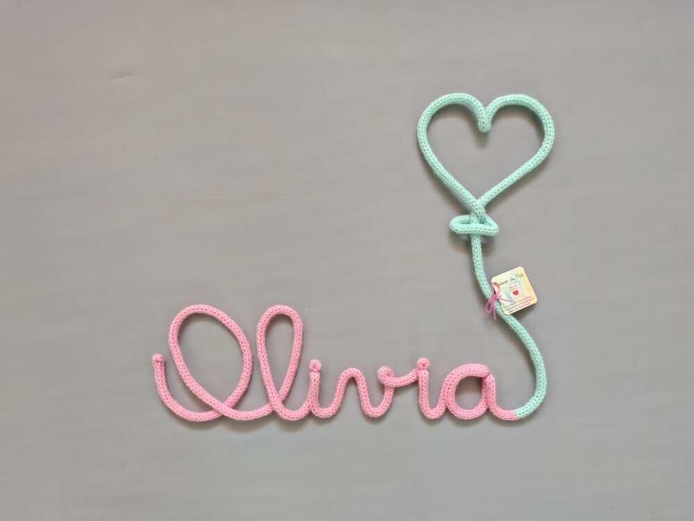 Porta Maternidade personalizado em tricotin