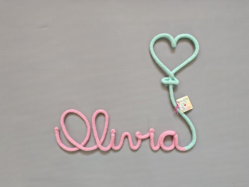 Porta Maternidade personalizado em tricotin
