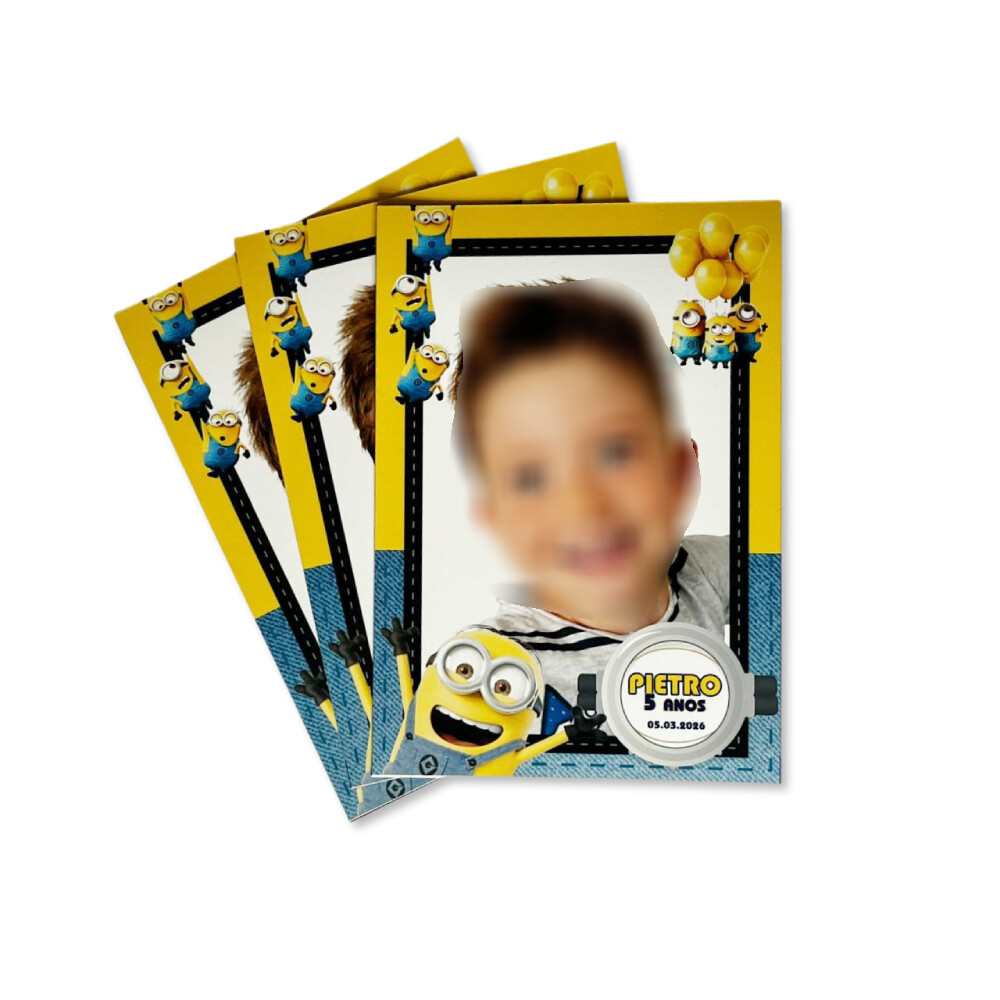 Imã Lembrança Aniversário - Minions