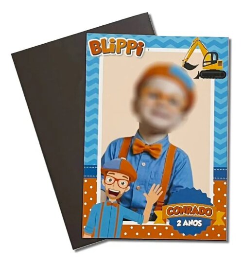 Imã Lembrança Aniversário - Blippi