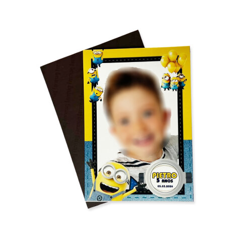 Imã Lembrança Aniversário - Minions