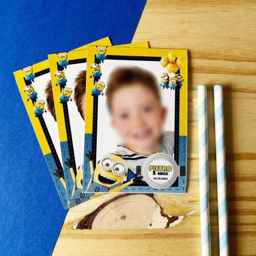 Imã Lembrança Aniversário - Minions
