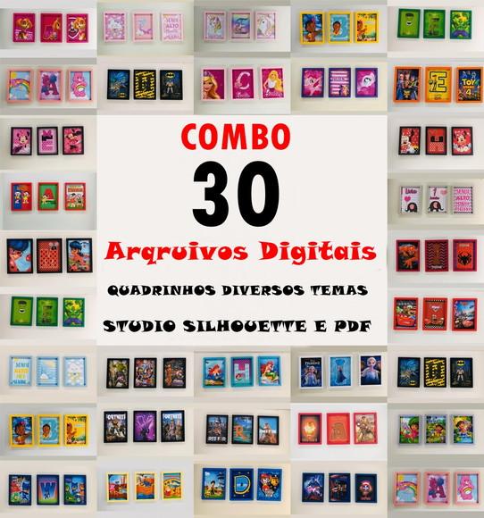 Combo Arquivos de Quadrinhos Vários Temas Silhouette e pdf