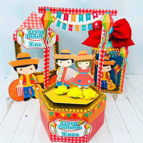 Kit Digital de Corte Silhouette Festa Junina Menino Luxo