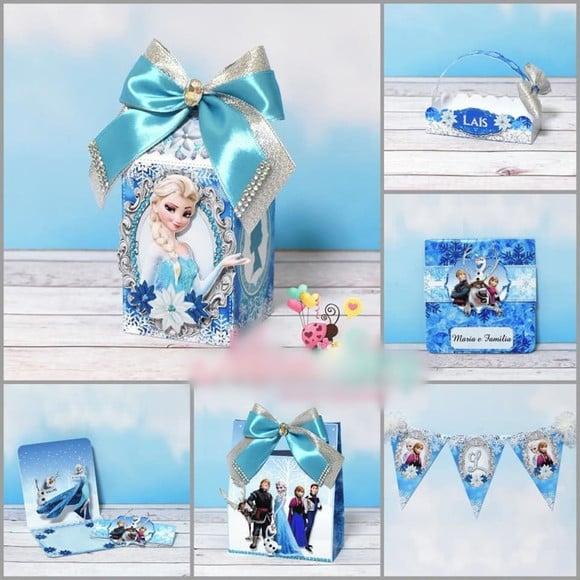 Arquivo Corte Digital Festa Frozen Luxo