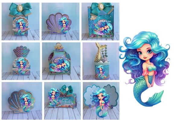 Arquivo Digital Silhouette Sereia Cute 2024