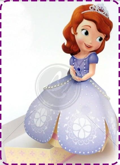Arquivo Caixa Silhouette Porta Trufa Princesa Sofia