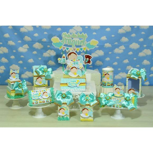 Arquivo Digital Kit Chá de Bebe Menino Luxo