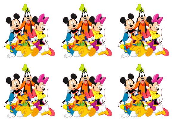 Arquivo Digital Silhouette Tags para Tubete Mickey e Turma