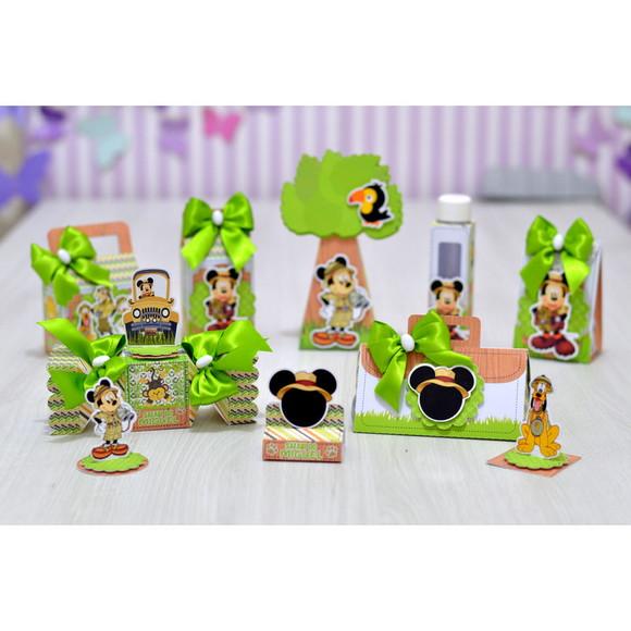 Arquivo de Corte Digital Silhouette Mickey Safari Luxo