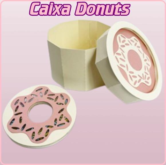 Arquivo Digital Silhouette Caixa Donuts