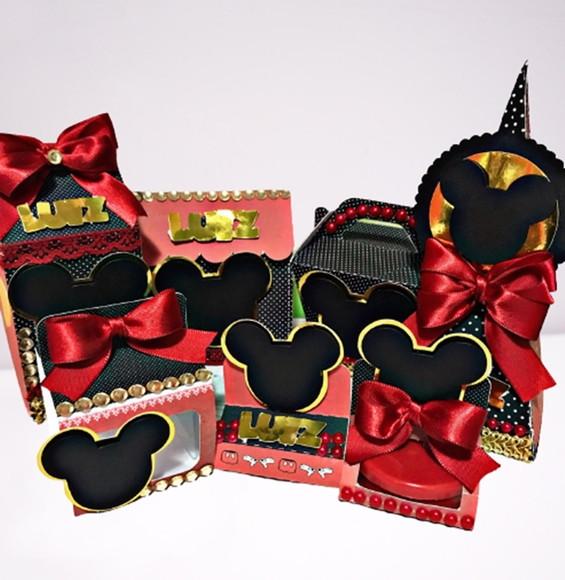 Arquivo Corte Kit Silhouette Mickey Luxo